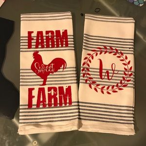 Custom dish towels